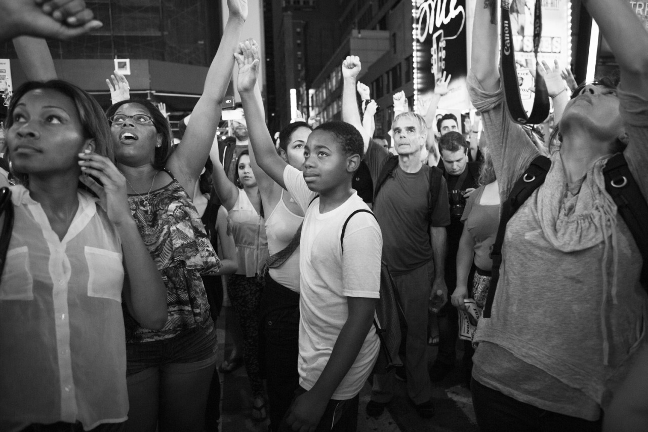 photothuglife:  Thousands march for Trayvon Martin yesterday in NYC