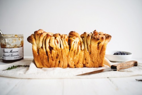 food52:  How great is pull-apart bread?Apricot and Lavender Marmalade Pull-Apart Bread via Butter and Brioche  Nom nom nom nom…breakfast!!! 
