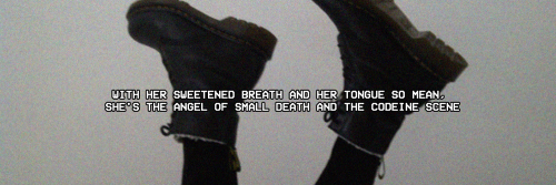 Angel Of Small Death &amp; The Codeine Scene - Hozier© @feelightweight {x}like/reblog if u 