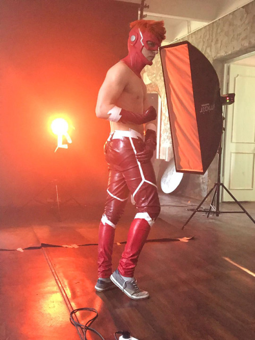 graysonfin:  I’m here now! Still 35 days and I will be homeeee! Army end. I’m happy. And I want to show you backstage photo from last photoshot for New sexy calendar by SGBP project! On this weekend I did can do it  WALLY WEST SEXY VER. by me aka