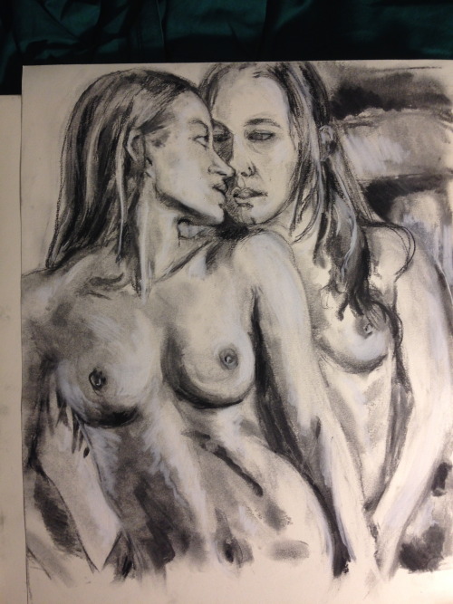 missdanidaniels:  muse-needed:  The product of insomnia. Not quite finished with this. @missdanidaniels and sinn sage. Charcoal on paper.   Awesome!!!!