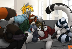 braised-knight: What else would happen when these three get a little bored of a movie? Video games you say? What is that even?! Commission for Melchior, slayer of pants. Do you enjoy my work? Please consider supporting!PatreonKo-Fi 