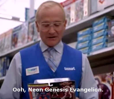 justngethings:  Robin Williams (1951 - 2014)  To a brilliant comic, actor, and fellow Evangelion fan. Rest in peace, Robin Williams. 