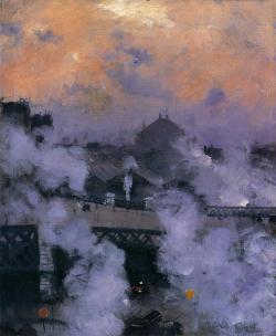 thusreluctant:  The Pont de l'Europe at Night