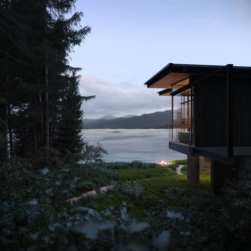 The Surly Crab Residence, Hood Canal, Seabeck, Washington, USA,Eerkes Architects, Allworth Desi