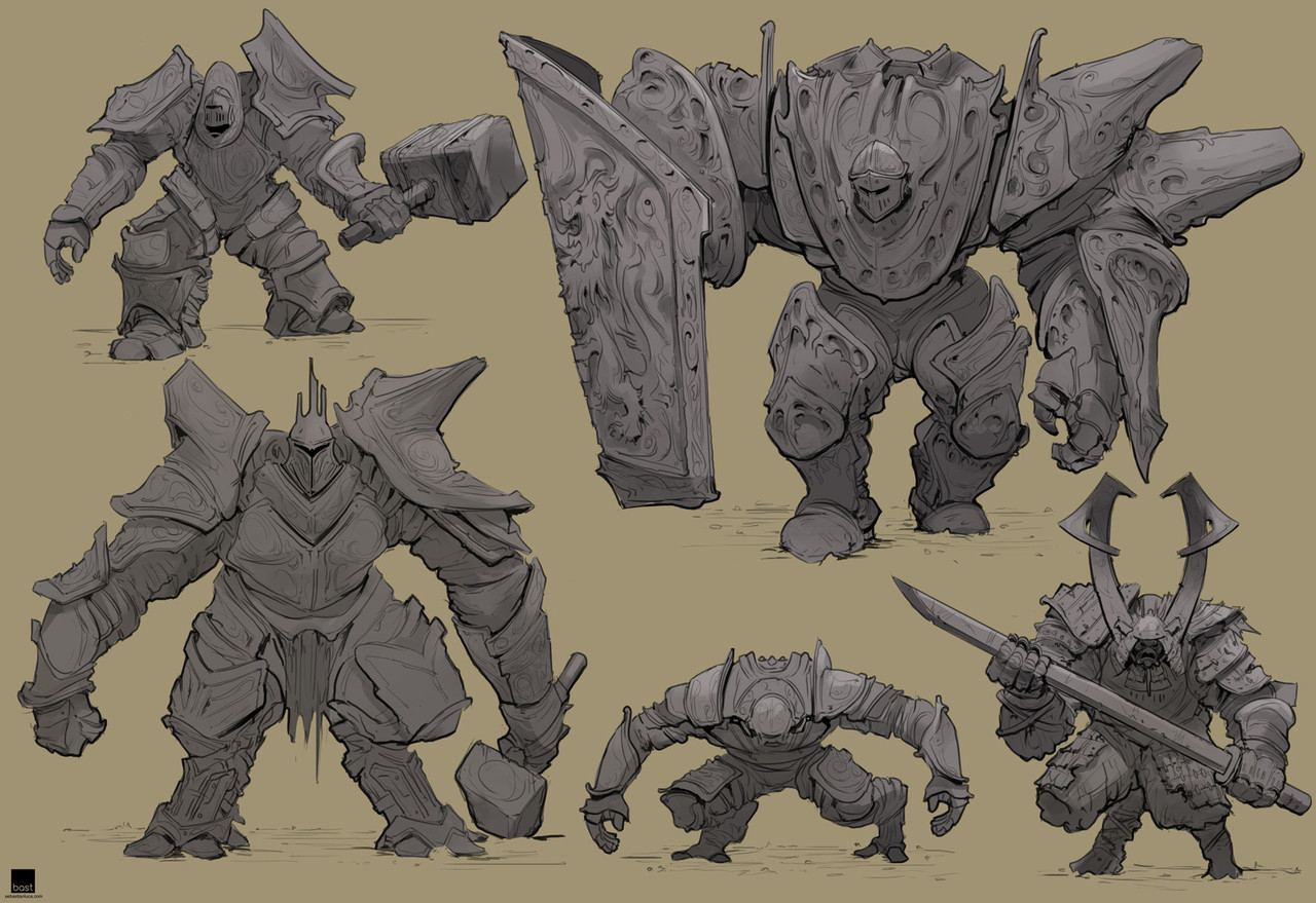 thecollectibles:Weekly Sketches - Bosses by  Sebastian Luca  