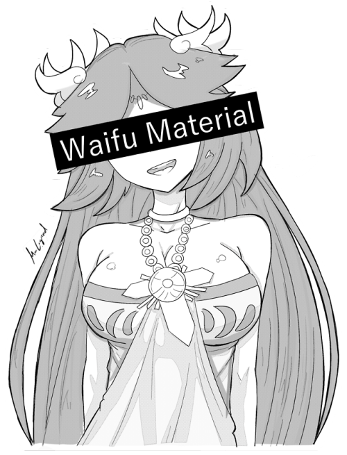 Waifu Material.Check it out now in T-Shirts right here!!!:www.teepublic.com/t-shirt/3198255-