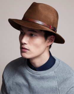 ruggedmenswear:  Impressive leather fedora