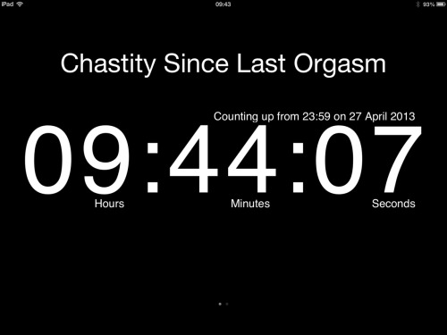 smoking-chastity: I’ve restarted and renamed my chastity counter. Last night I received my pun