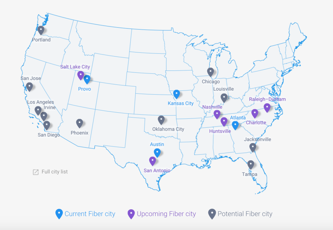 If everything goes according to plan, Huntsville, Alabama will become the 10th city to offer Google Fiber service. Fiber is currently available in Kansas City; Provo; Austin, Texas; and Atlanta, Ga., but Google has already announced it plans to bring...