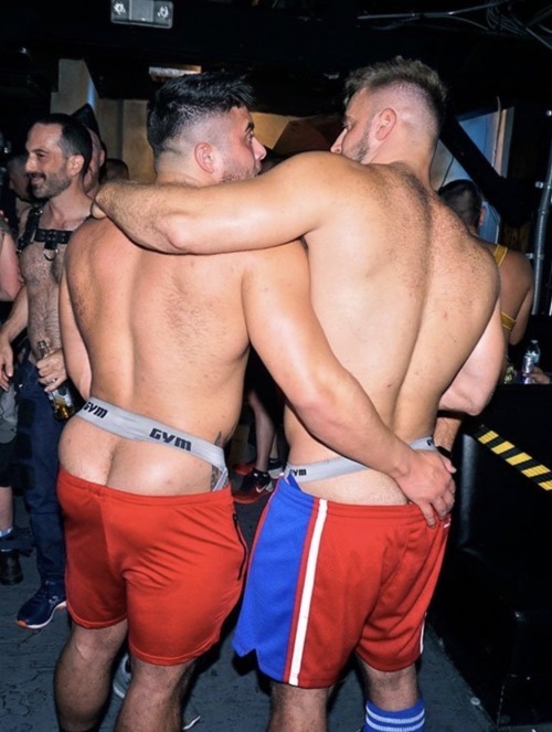 2 men kissing