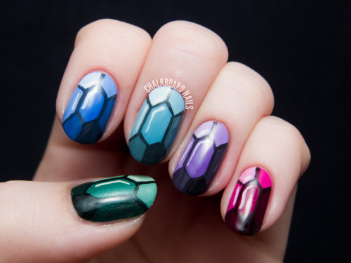 lovelydyedlocks - TUTORIAL - Precious Gems Nail Art Inspired by...