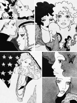 weirdlandtv:1960s fashion illustrations by Akemi Watabe.