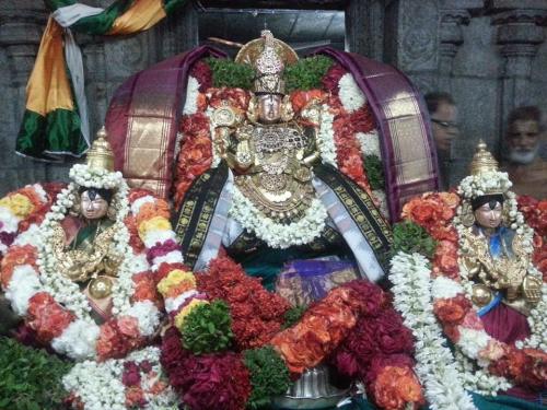 Lord Vishnu with Lakshmi and Bhumi