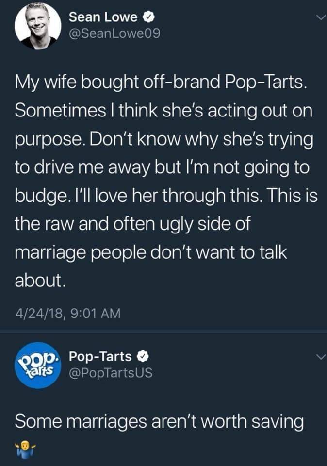 memecage:The Pop-Tart twitter account is being a savage