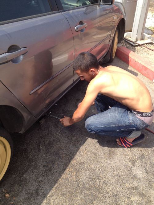 Sagging tire or pants? You decide