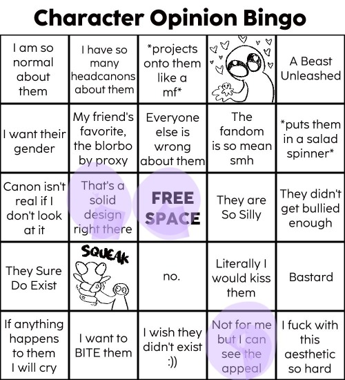 For The Character Bingo!!Bailu Maybe?
