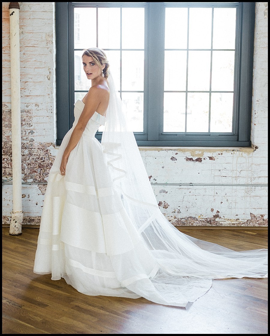 charleston wedding photography and caroline herrera fern gown at the ceder room