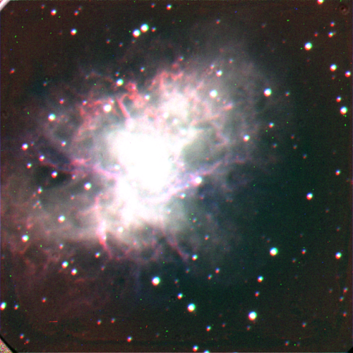 Crab Nebula (M1), Lick Observatory , 2018Exposure time: 300 secondsTelescope: Nickel@LickObservatory