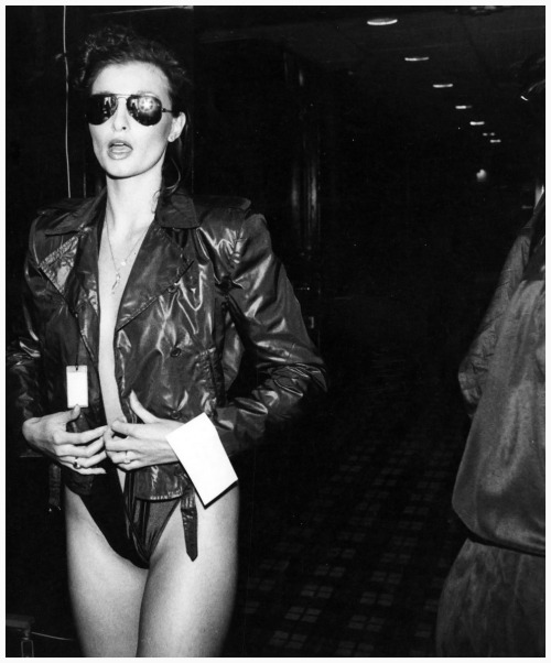 Apollonia van Ravenstein backstage at Bill Kaiserman to 1979