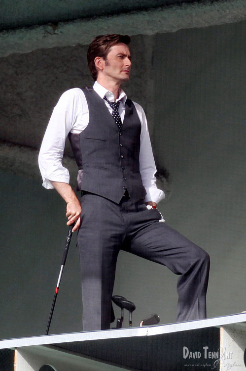 primavega:Things that we lost:David Tennant on set of unreleased series Rex Is Not Your Lawyer, 2009