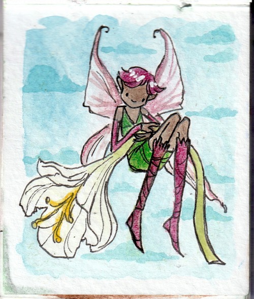 Today I'll Show You Tiny Fairies From A Tiny Sketchbook. Some Of Them Are Shiny, I Wish You Could See