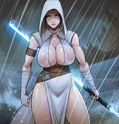 naughtyhalloweenart: Busty Rey by Devilhs