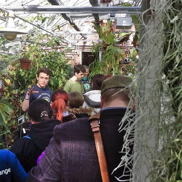 UConn Plant Biodiversity Conservatory volunteer Isaac Betts leads a group tour through the evolution room as part of CT Environmental Action Day. This one-day conference is designed to inspire middle school students to take the...