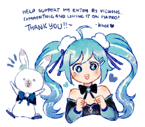 HELP SUPPORT THE OFFICIAL ENTRY-> https://piapro.jp/t/Iw4R My 2020 Snow Miku design is now up~ sn