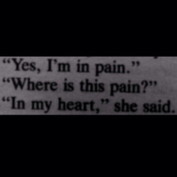 Pain | Via Tumblr On We Heart It.