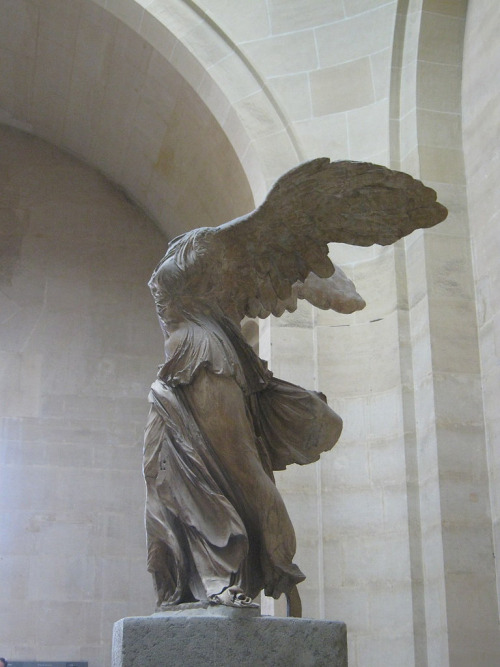 before-life: The Winged Victory of Samothrace, c. 220-190 BC, Parian marble, Louvre, Paris (pho