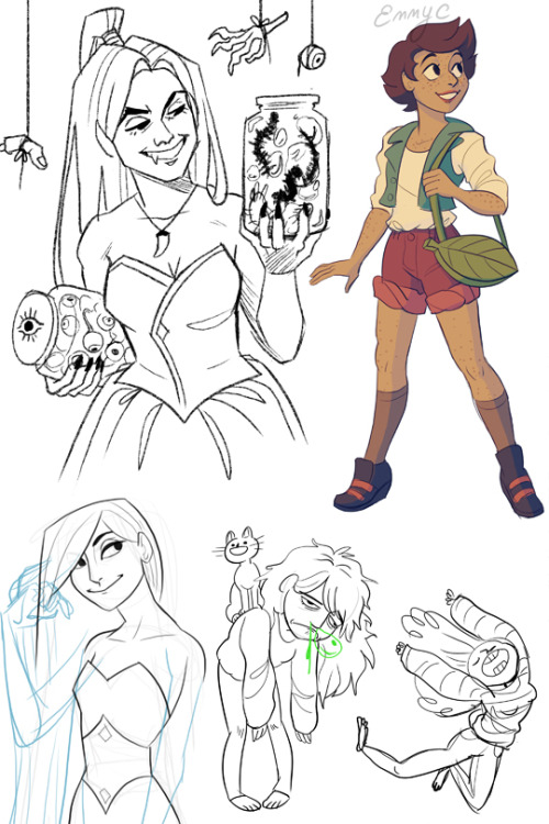 emmyc:  Various sketches from the past few weeks!