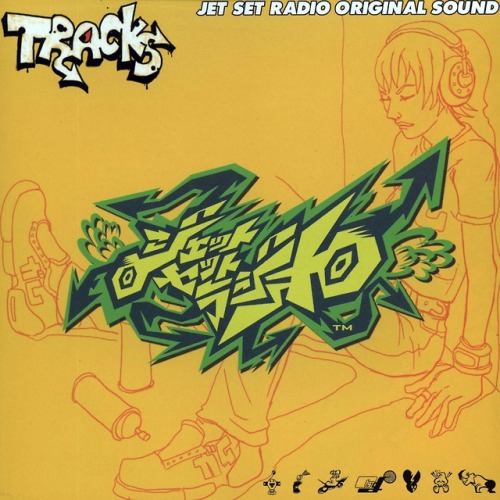 blankie-greenie-anon:This is a piece of official art for the Jet Set Radio Original Soundtrack album