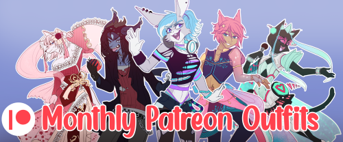 On Patreon you can support me and get your sona a nice new outfit every month at a significant disco