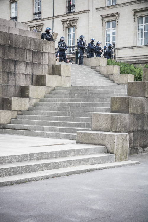 À Nantes, le 28 juin, manifestation contre la loi travail.