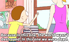 portlybibliophile:chestire:This fucking showSome shows get real, then there’s Rick and Morty.