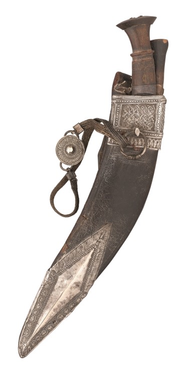 peashooter85:  Silver mounted kukri, Nepal, late 19th or early 20th centuryfrom Thomas Delmar Ltd.