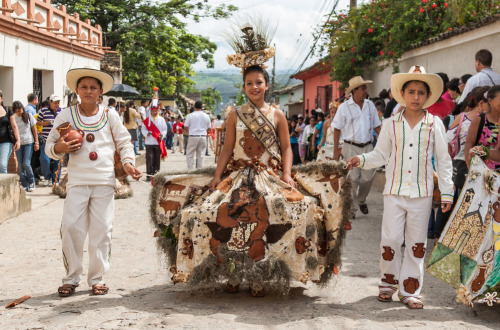 Hondurans in the town of Gracias partake in the annual Chief Lempira Day Festival“The festival celeb