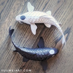 yuumei-art:  I made yin yang koi! These are