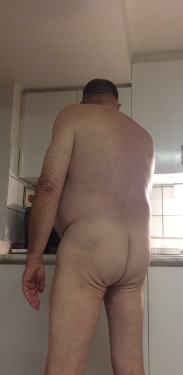 tattoograndpa: CLOSEUP OF MY FAT ASS…FLAT ASS RATHER..