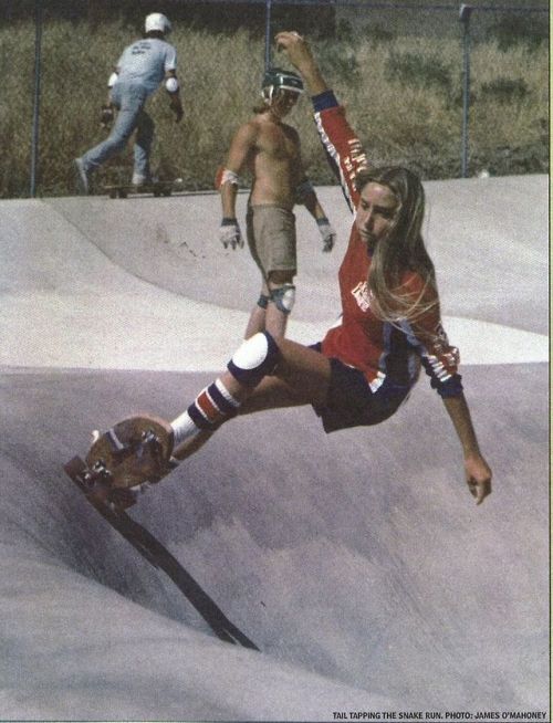 fuckyeahhomomatriarchy:  awelltraveledwoman:  karidevereaux:  …an ode to 1970s skater girls.   this is amazing   FYI, skateboarding was invented by surfer chicks in the surf off-season. Males like to forget this, remind them. 