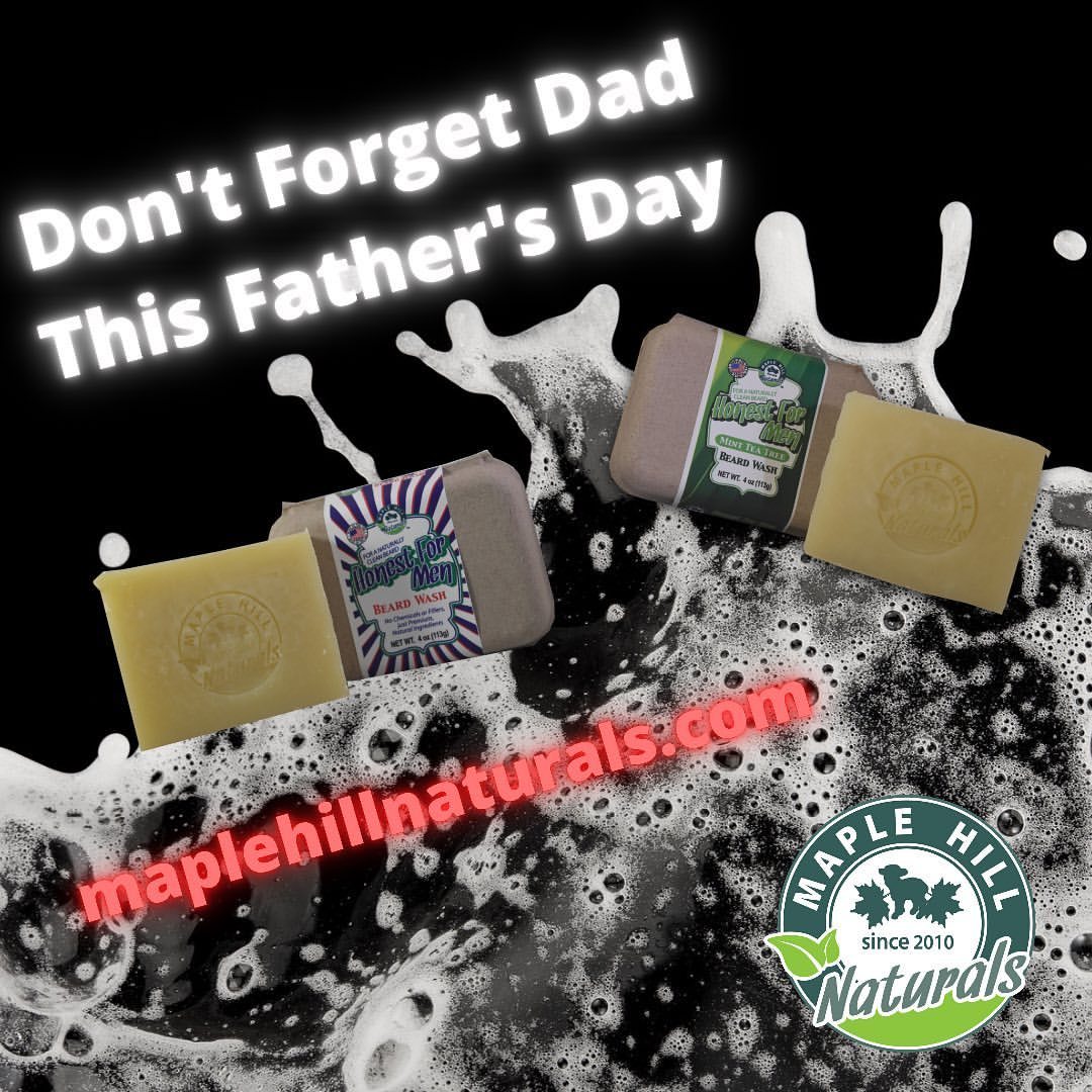 Father’s Day is almost here! This year give dad great all natural products he’ll love. Plus take 20% off all orders $30 and up. www.maplehillnaturals.com #fathersday #fathersdaygifts #madeinusa #madeinindiana #madeinwestlafayette #smallbusiness (at...