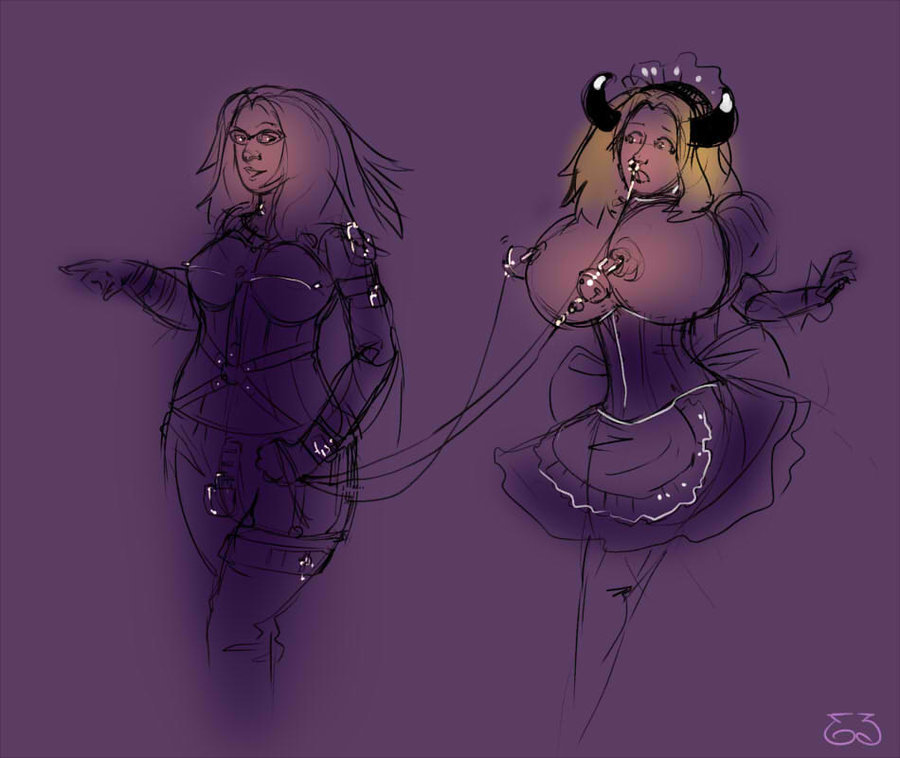 Ladies at the Fetish Party by engineskye