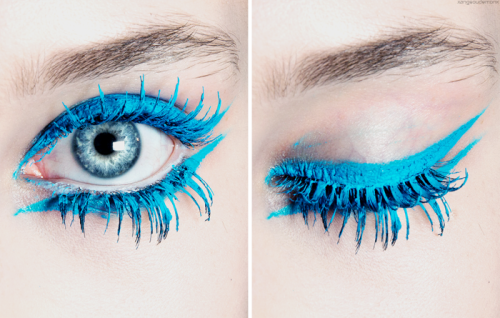xangeoudemonx:Makeup at Moncler Gamme Rouge Spring 2013.