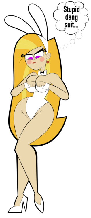 ck-blogs-stuff: Easter: Match Girl’s Bunny Suit Problem by CK-Draws-Stuff  Happy Easter, everyone. And it’s time for my annual Easter Bunny Suits Pinups! Which sadly there’s only 3 this year…goddammit, college BIO and math… Anyway, here’s