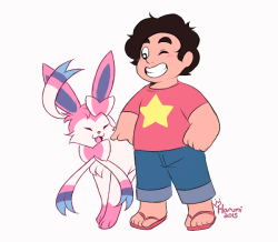 I found some Poke-Steven doodles I did a long while back that were unfinished so I decided to add color to some and doodle the rest ~