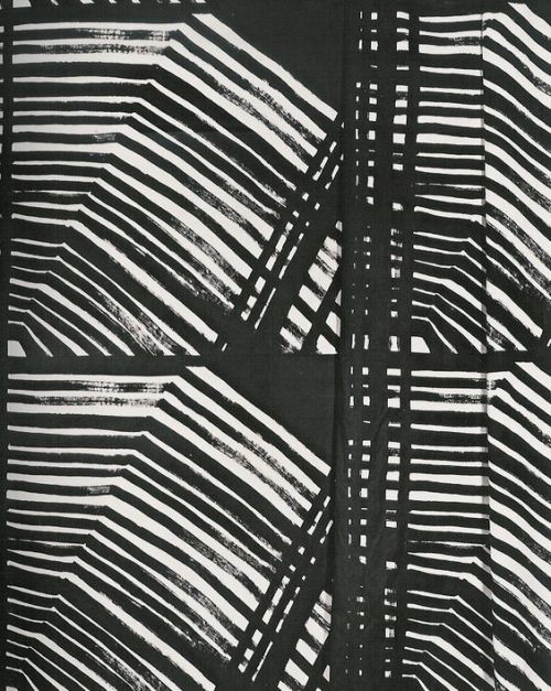 scandinaviancollectors: VIOLA GRÅSTEN, Scirocco (detail), continuous fabric pattern, c.1950s. 