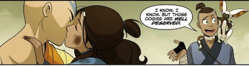 Some Of My Favourite Kataang Moments From The Comics.