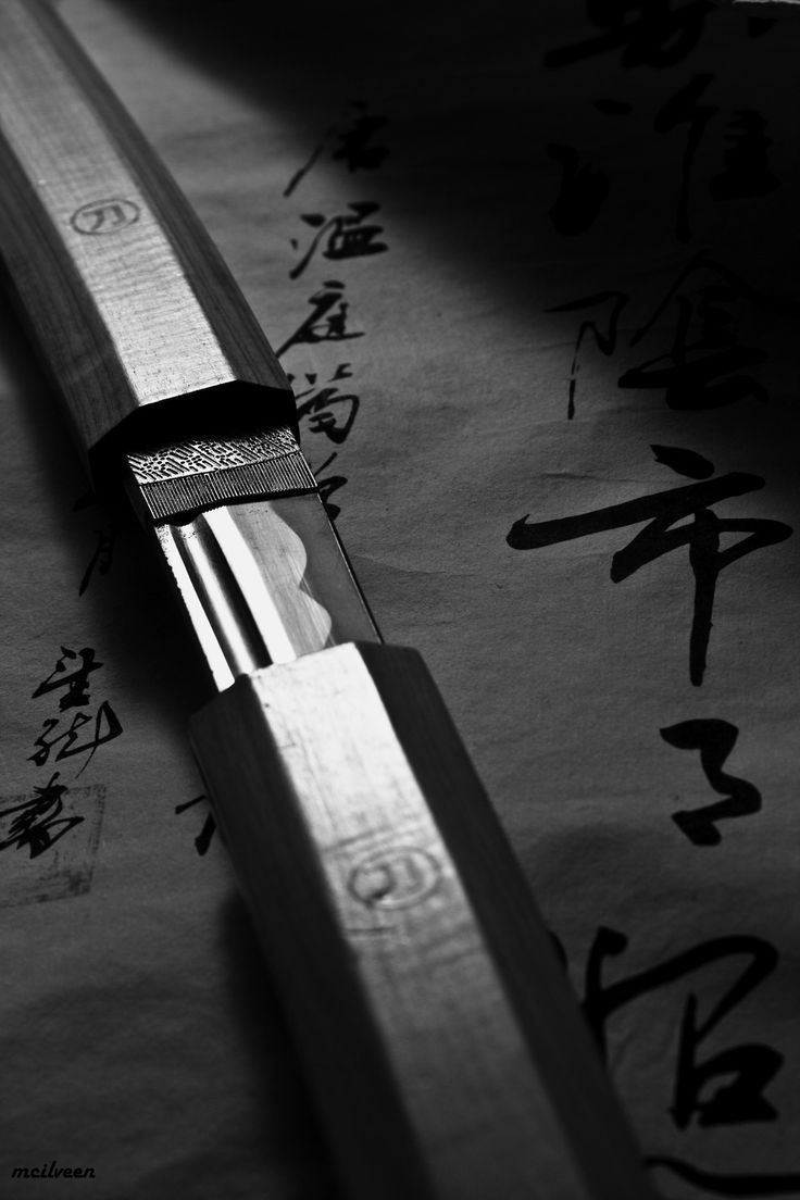 takumiwarrior:  The Katana sword A beautiful katana sword peeking out from its scubbard.