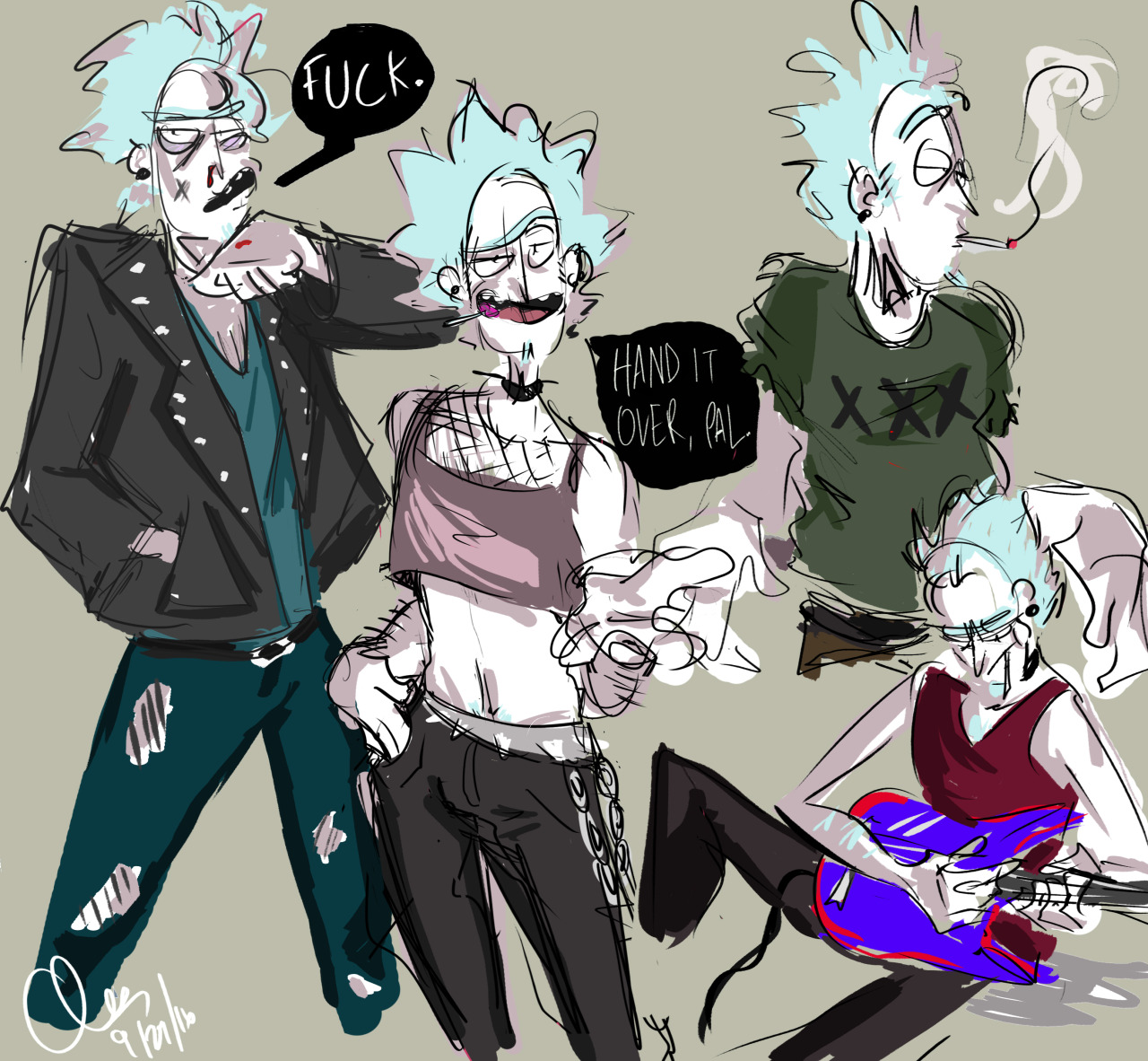 heisenboig:  oh look it’s those ricks i promised you all two fuckin months ago